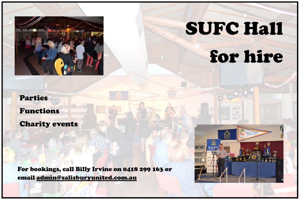 Salisbury United hall for hire